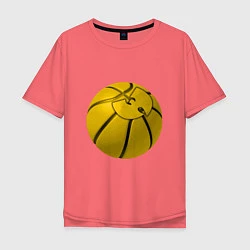 Футболка оверсайз мужская Wu-Tang Basketball, цвет: коралловый