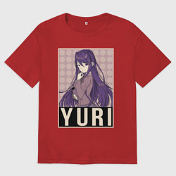 Футболка оверсайз мужская Yuri, цвет: красный