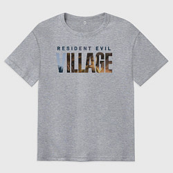 Футболка оверсайз мужская Resident Evil 8 Village Logo, цвет: меланж