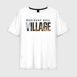 Футболка оверсайз мужская Resident Evil 8 Village Logo, цвет: белый
