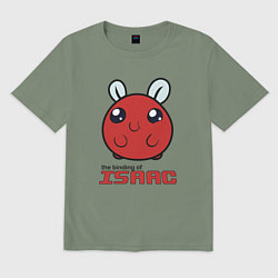 Футболка оверсайз мужская The binding of isaac Monsters, цвет: авокадо