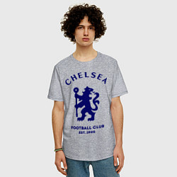 Футболка оверсайз мужская Chelsea Est. 1905, цвет: меланж — фото 2