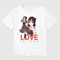 Футболка оверсайз мужская Shinomiya Love is war, цвет: белый