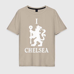 Мужская футболка оверсайз I LOVE CHELSEA