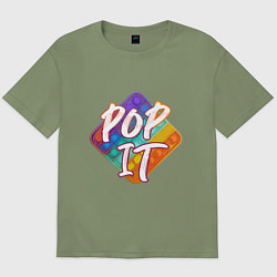 Футболка оверсайз мужская POPit, цвет: авокадо