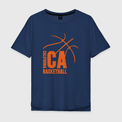 Футболка оверсайз мужская California Basket, цвет: тёмно-синий