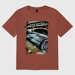 Футболка оверсайз мужская Need for Speed Most Wanted, цвет: кирпичный