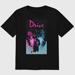 Футболка оверсайз мужская DRIVE фильм, цвет: черный