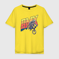 Футболка оверсайз мужская BMX, цвет: желтый