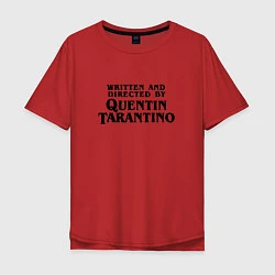 Футболка оверсайз мужская Quentin Tarantino, цвет: красный
