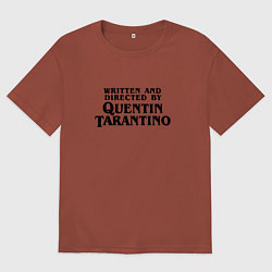 Футболка оверсайз мужская Quentin Tarantino, цвет: кирпичный