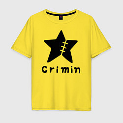 Футболка оверсайз мужская Crimin бренд One Piece, цвет: желтый