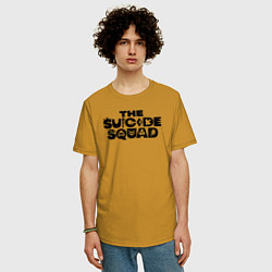 Футболка оверсайз мужская The Suicide Squad, цвет: горчичный — фото 2
