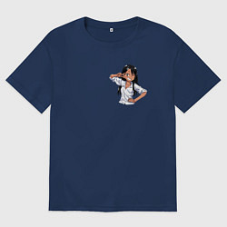 Футболка оверсайз мужская Nagatoro, цвет: тёмно-синий