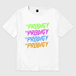 Футболка оверсайз мужская The Prodigy, цвет: белый