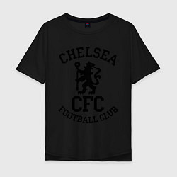 Футболка оверсайз мужская Chelsea CFC, цвет: черный