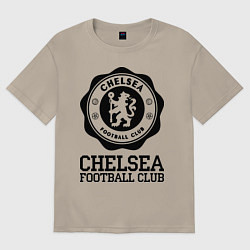 Футболка оверсайз мужская Chelsea FC: Emblem, цвет: миндальный