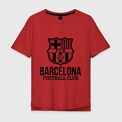 Футболка оверсайз мужская Barcelona FC, цвет: красный