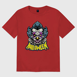 Футболка оверсайз мужская Halloween, цвет: красный