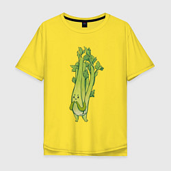 Футболка оверсайз мужская Сельдерей, цвет: желтый
