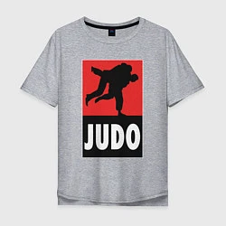 Футболка оверсайз мужская Judo, цвет: меланж