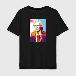 Футболка оверсайз мужская Andy Warhol, цвет: черный
