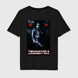 Футболка оверсайз мужская Terminator JD, цвет: черный