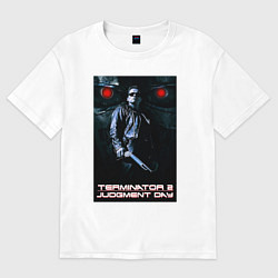 Футболка оверсайз мужская Terminator JD, цвет: белый