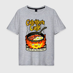 Футболка оверсайз мужская Calcifer cook, цвет: меланж