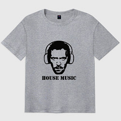 Футболка оверсайз мужская Dr House music, цвет: меланж