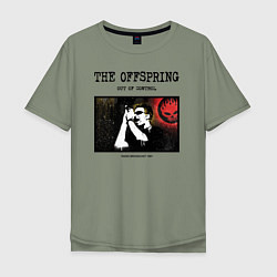 Футболка оверсайз мужская The Offspring out of control, цвет: авокадо