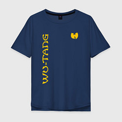 Футболка оверсайз мужская WU TANG CLAN LOGO YELLOW, цвет: тёмно-синий