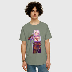 Футболка оверсайз мужская Циpи, цвет: авокадо — фото 2