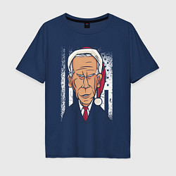 Футболка оверсайз мужская Joe Biden, цвет: тёмно-синий