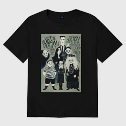 Футболка оверсайз мужская The Addams Family I, цвет: черный