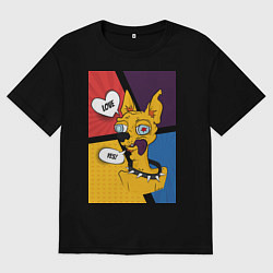 Футболка оверсайз мужская Comics Пес Dog Yes Love, цвет: черный