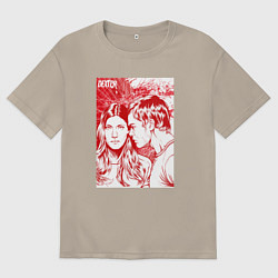 Футболка оверсайз мужская Декс и Дебра, цвет: миндальный