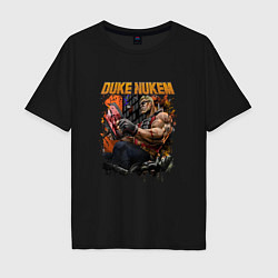 Футболка оверсайз мужская GYM BOY DUKE NUKEM, цвет: черный