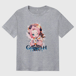 Футболка оверсайз мужская Диона Diona Genshin Impact, цвет: меланж