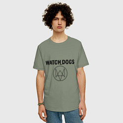 Футболка оверсайз мужская Watch Dogs, цвет: авокадо — фото 2