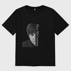 Футболка оверсайз мужская Пол-McCartney, цвет: черный