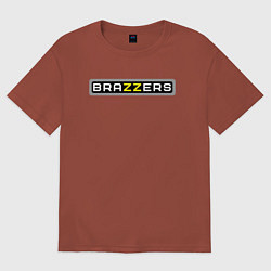Футболка оверсайз мужская Brazzers, цвет: кирпичный