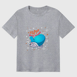 Футболка оверсайз мужская Holydays!, цвет: меланж