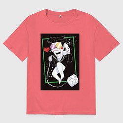 Футболка оверсайз мужская Deltarune Vol 14, цвет: коралловый