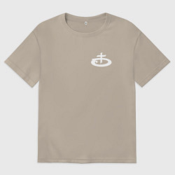 Футболка оверсайз мужская OBLADAET P7AY3R5, цвет: миндальный