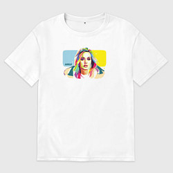 Футболка оверсайз мужская Adele!, цвет: белый