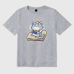 Футболка оверсайз мужская The Magical Cat Yuumi, цвет: меланж