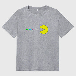 Футболка оверсайз мужская Pac - man Для пары, цвет: меланж