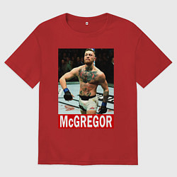 Футболка оверсайз мужская Конор МакГрегор McGregor, цвет: красный