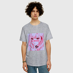 Футболка оверсайз мужская Марин Китагава, цвет: меланж — фото 2